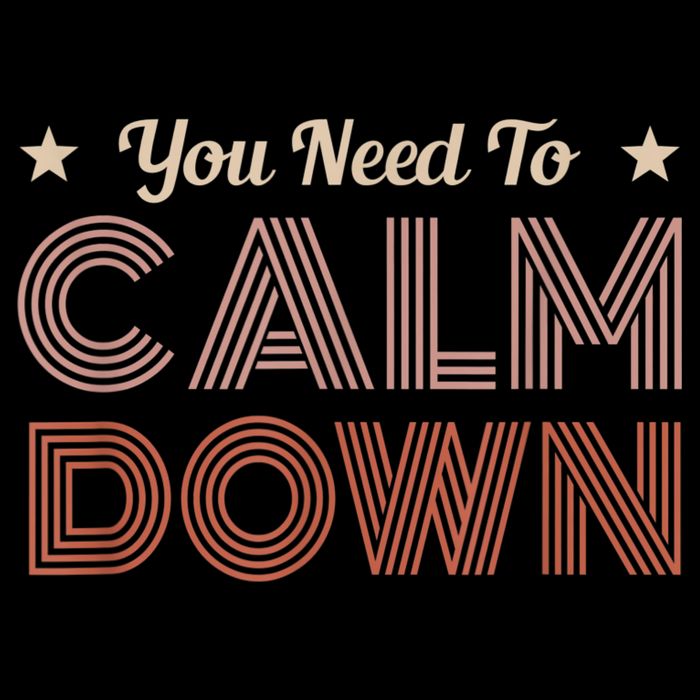 Retro Vintage You Need To Calm Down Funny Quotes Kids Hoodie