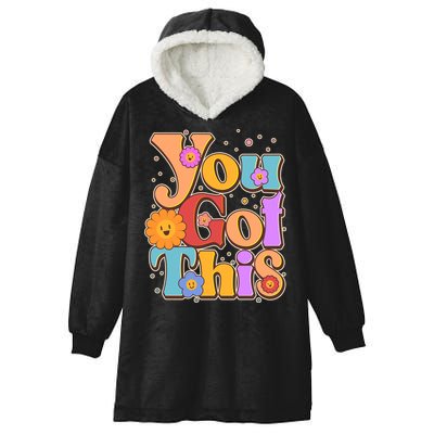 Retro Vintage You Got This Hooded Wearable Blanket