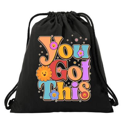 Retro Vintage You Got This Drawstring Bag