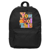 Retro Vintage You Got This 16 in Basic Backpack
