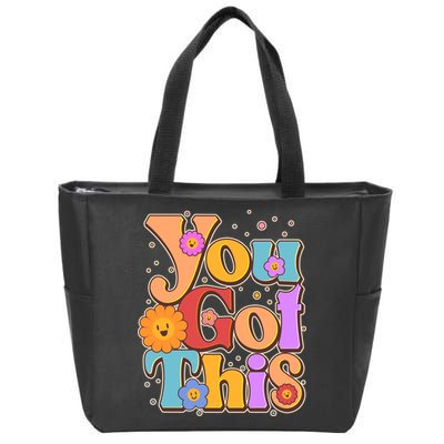 Retro Vintage You Got This Zip Tote Bag