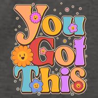 Retro Vintage You Got This Vector Backpack