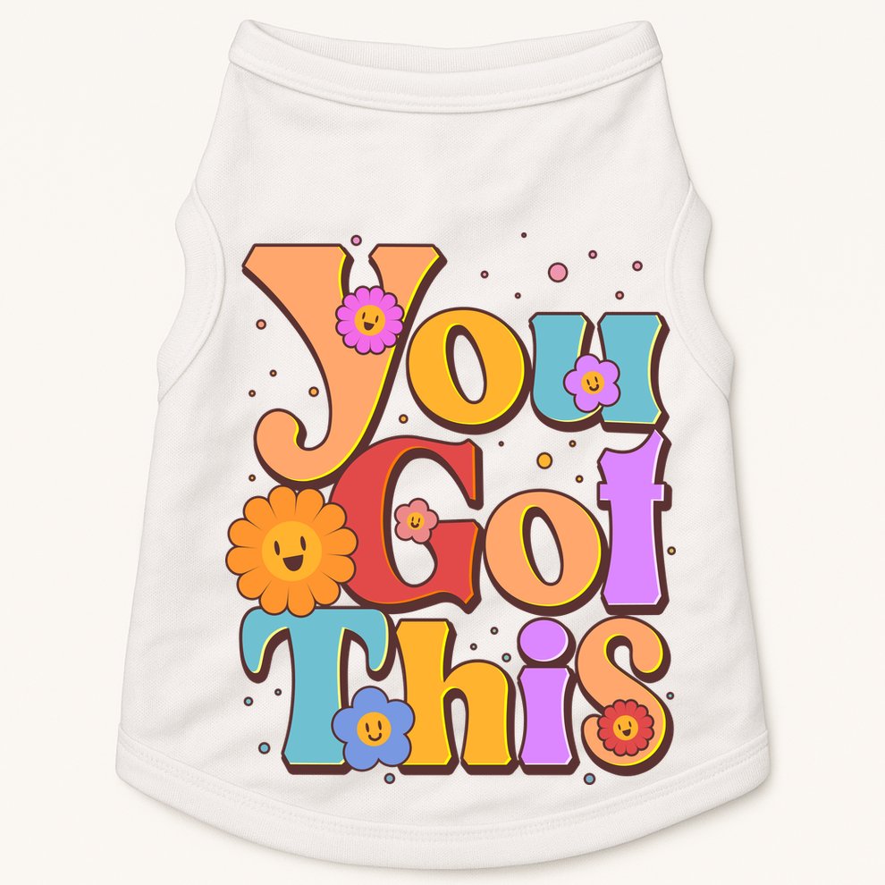 Retro Vintage You Got This Doggie Tank