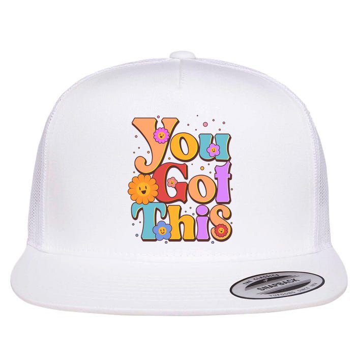 Retro Vintage You Got This Flat Bill Trucker Hat