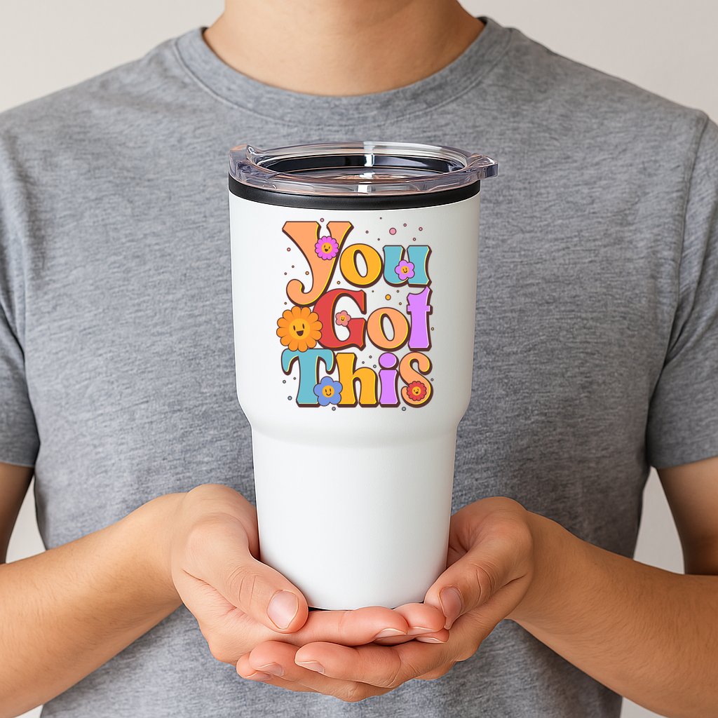 Retro Vintage You Got This Tumbler