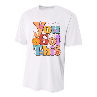 Retro Vintage You Got This Youth Performance Sprint T-Shirt