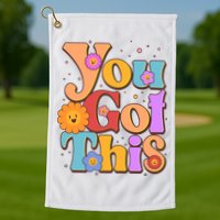 Retro Vintage You Got This Golf Towel