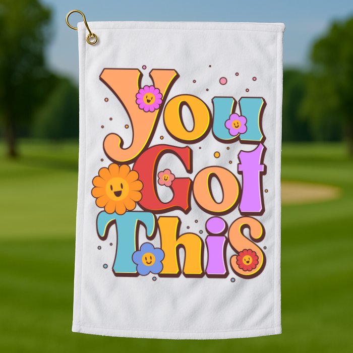 Retro Vintage You Got This Golf Towel