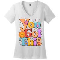 Retro Vintage You Got This Women's V-Neck T-Shirt