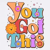 Retro Vintage You Got This Women's V-Neck T-Shirt