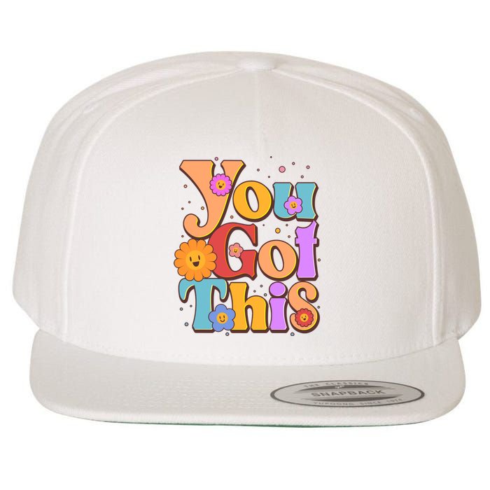 Retro Vintage You Got This Wool Snapback Cap