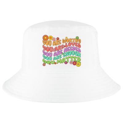 Retro Vintage You Are Worthy You Matter Cool Comfort Performance Bucket Hat