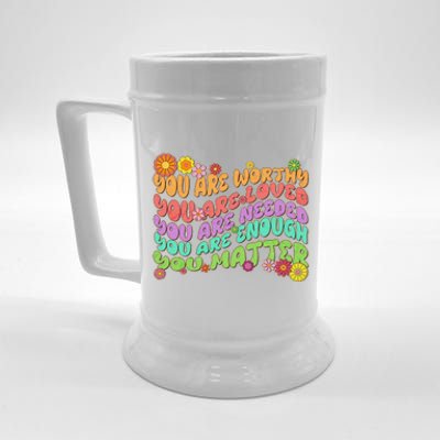 Retro Vintage You Are Worthy You Matter Beer Stein