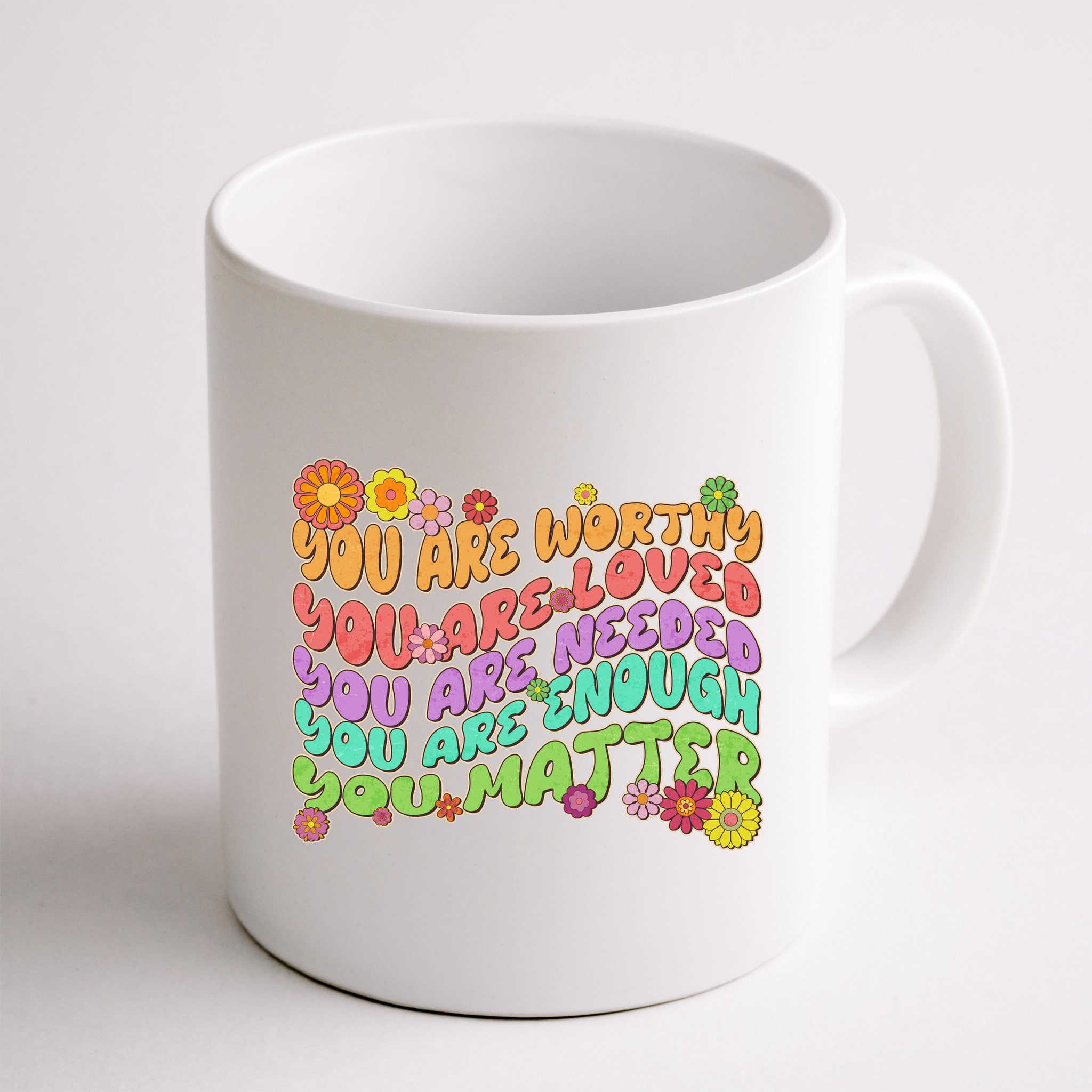 Retro Vintage You Are Worthy You Matter Mug