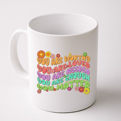 Retro Vintage You Are Worthy You Matter Mug