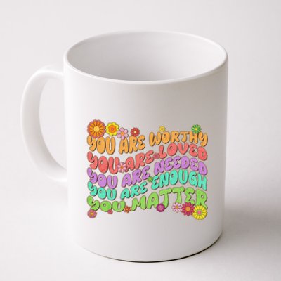 Retro Vintage You Are Worthy You Matter Coffee Mug