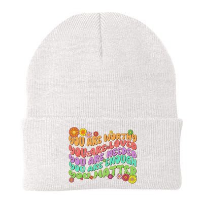 Retro Vintage You Are Worthy You Matter Beanie
