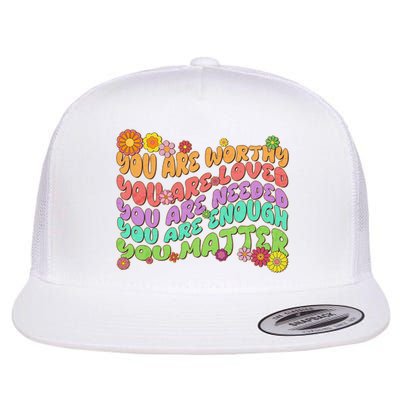 Retro Vintage You Are Worthy You Matter Flatbill Hat