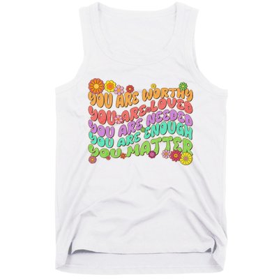 Retro Vintage You Are Worthy You Matter Tank Top