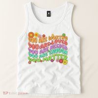 Retro Vintage You Are Worthy You Matter Tank Top