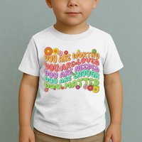 Retro Vintage You Are Worthy You Matter Toddler T-Shirt
