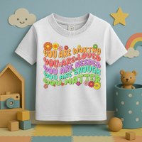 Retro Vintage You Are Worthy You Matter Toddler T-Shirt