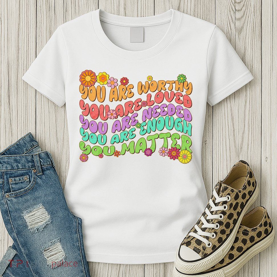 Retro Vintage You Are Worthy You Matter Womens T-Shirt