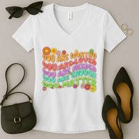 Retro Vintage You Are Worthy You Matter Women's V-Neck T-Shirt