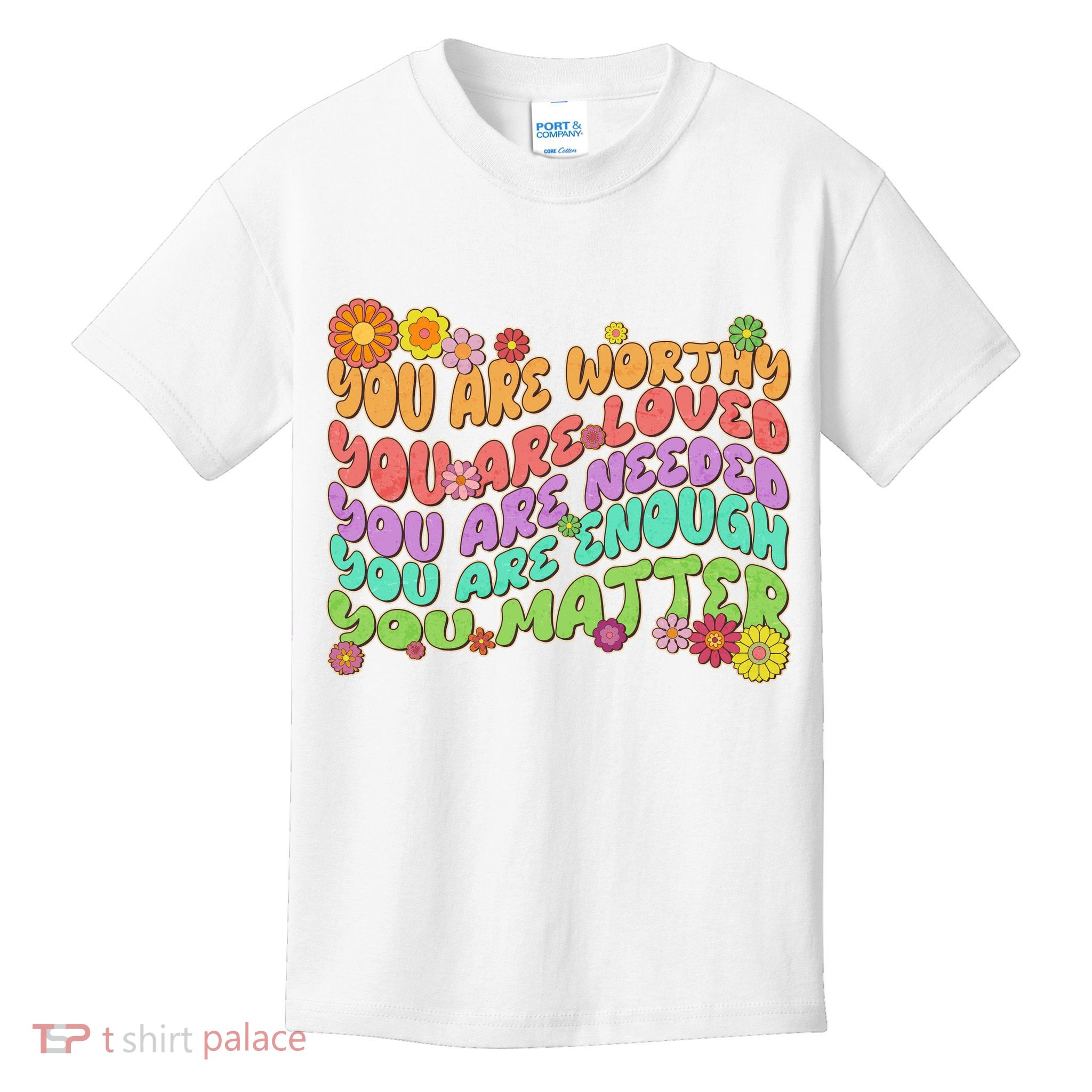 Retro Vintage You Are Worthy You Matter Kids T-Shirt