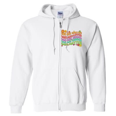 Retro Vintage You Are Worthy You Matter Full Zip Hoodie