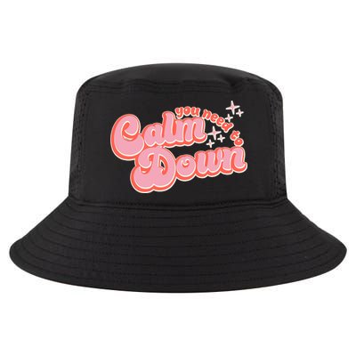 Retro Vintage You Need To Calm Down Cool Comfort Performance Bucket Hat