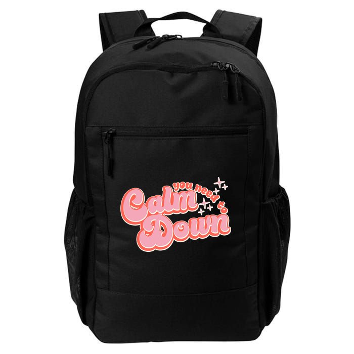 Retro Vintage You Need To Calm Down Backpack