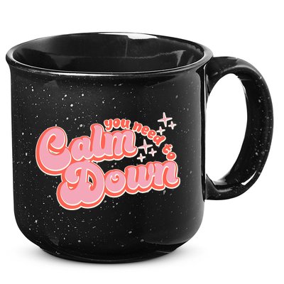 Retro Vintage You Need To Calm Down 15oz Campfire Ceramic Mug