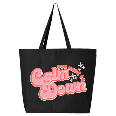 Retro Vintage You Need To Calm Down 25L Jumbo Tote