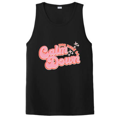 Retro Vintage You Need To Calm Down PosiCharge Competitor Tank