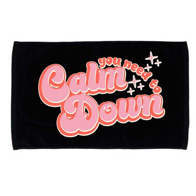 Retro Vintage You Need To Calm Down Microfiber Hand Towel
