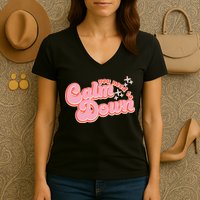 Retro Vintage You Need To Calm Down Women's V-Neck T-Shirt