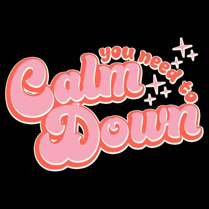 Retro Vintage You Need To Calm Down Women's V-Neck T-Shirt