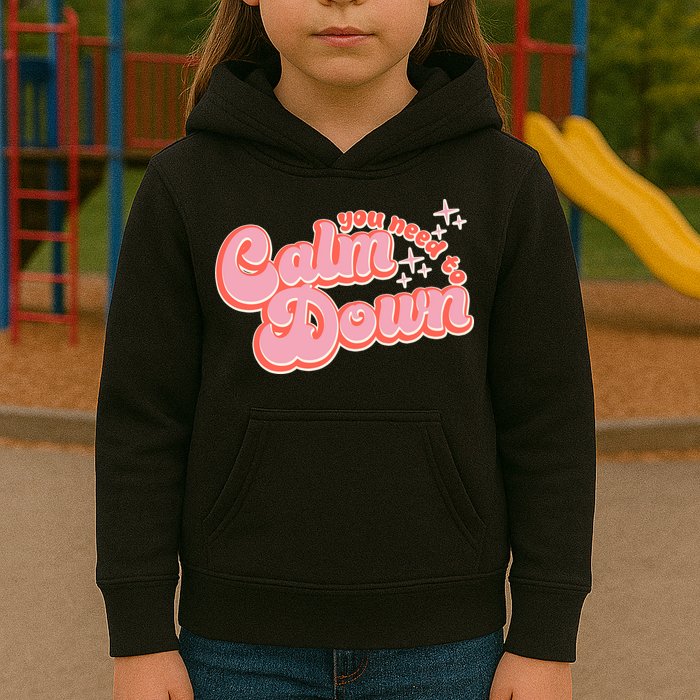 Retro Vintage You Need To Calm Down Kids Hoodie