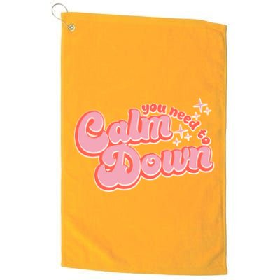 Retro Vintage You Need To Calm Down Golf Towel