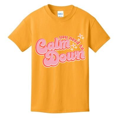 Retro Vintage You Need To Calm Down Kids T-Shirt