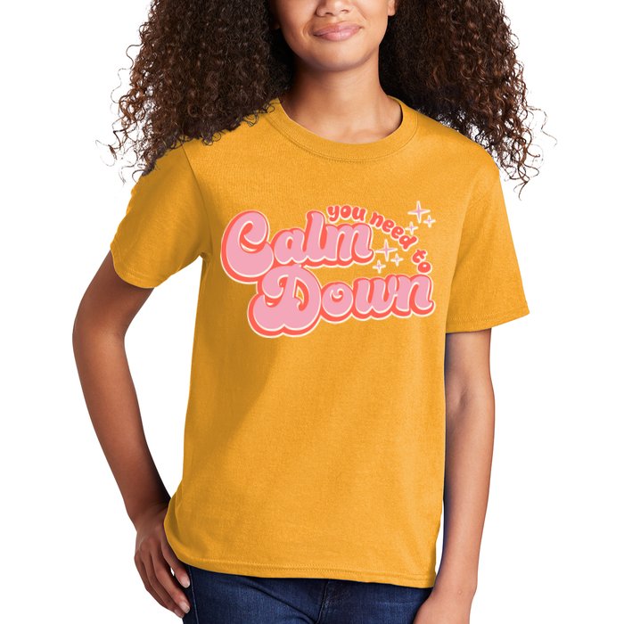Retro Vintage You Need To Calm Down Kids T-Shirt