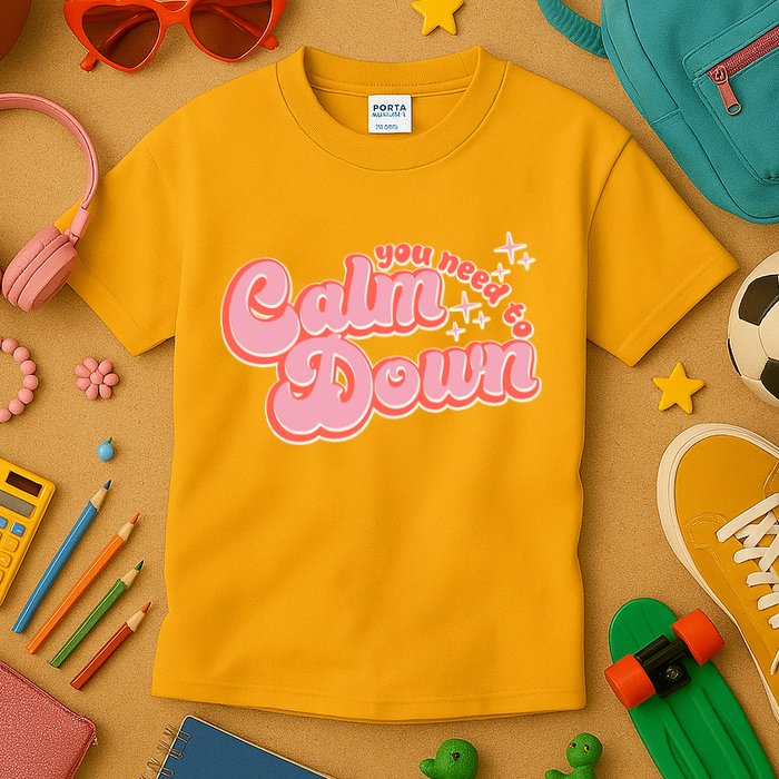 Retro Vintage You Need To Calm Down Kids T-Shirt
