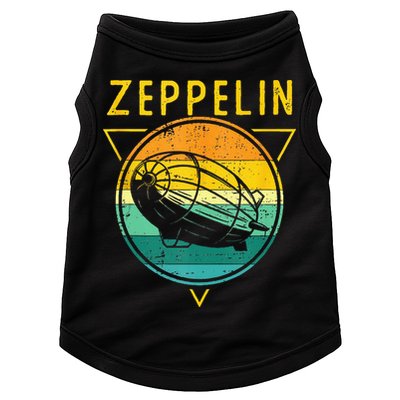 Retro Vintage Zeppelin 70s 80s Dirigible Airship Doggie Tank