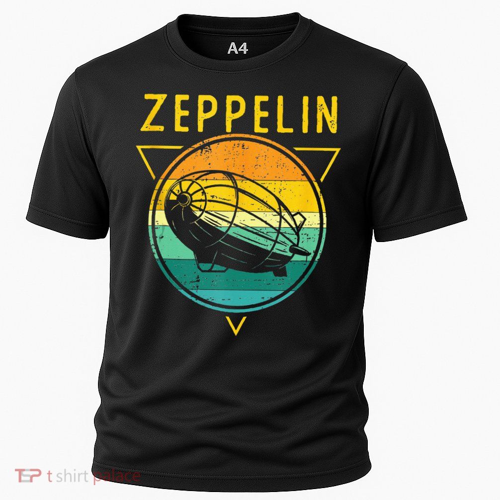 Retro Vintage Zeppelin 70s 80s Dirigible Airship Performance Shirt