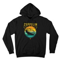 Retro Vintage Zeppelin 70s 80s Dirigible Airship Hoodie