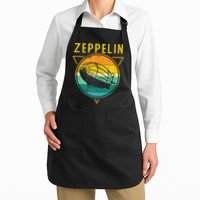 Retro Vintage Zeppelin 70s 80s Dirigible Airship Apron
