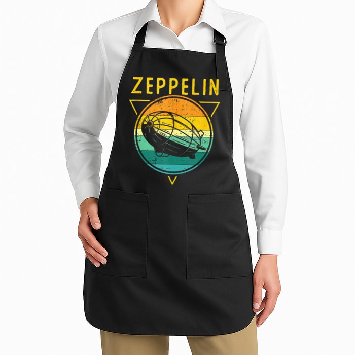 Retro Vintage Zeppelin 70s 80s Dirigible Airship Apron