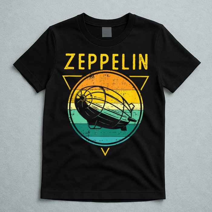 Retro Vintage Zeppelin 70s 80s Dirigible Airship T-Shirt