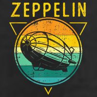 Retro Vintage Zeppelin 70s 80s Dirigible Airship Beanie